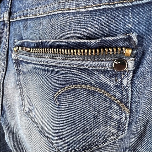 G-Star Jeans “Midge Rover Skinny” Style 5204 Women’s Size 26 Moto Distressed EUC - Picture 3 of 10